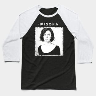 Winona // Retro Style Aesthetic Design Baseball T-Shirt